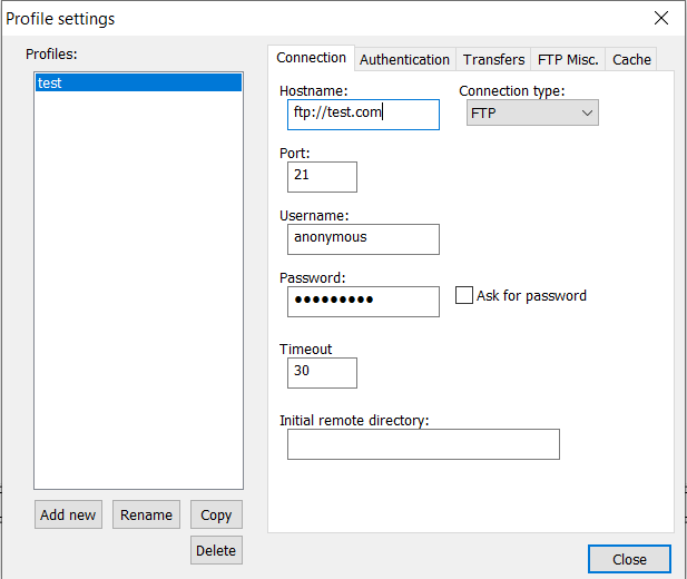 Connect to FTP SFTP locations using Notepad++